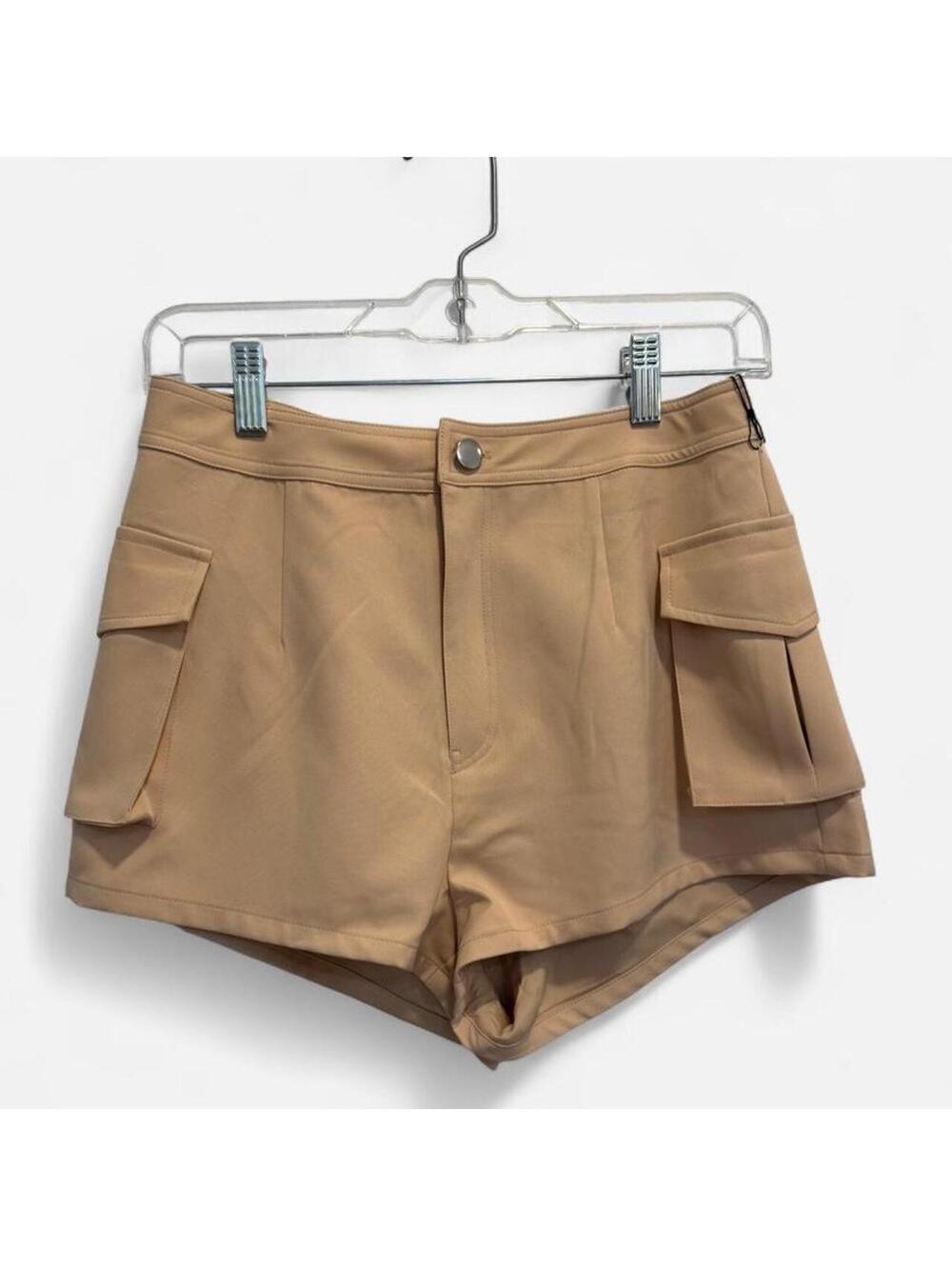 Superdown cargo shorts in a neutral beige